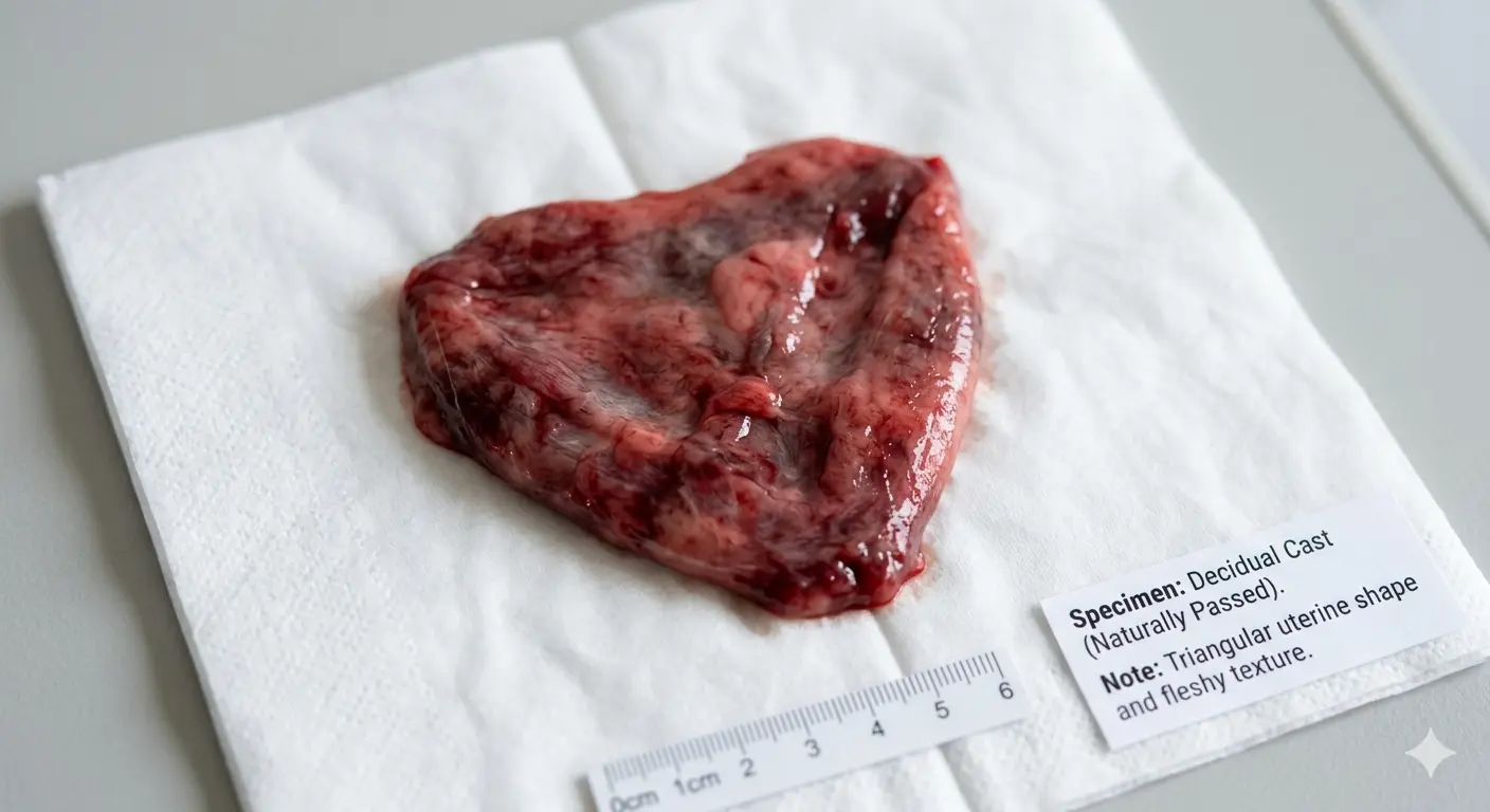 Decidual cast color variations