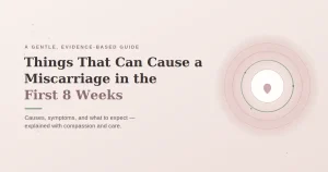 Things That Can Cause a Miscarriage in the First 8 Weeks: Causes, Symptoms, and What to Expect