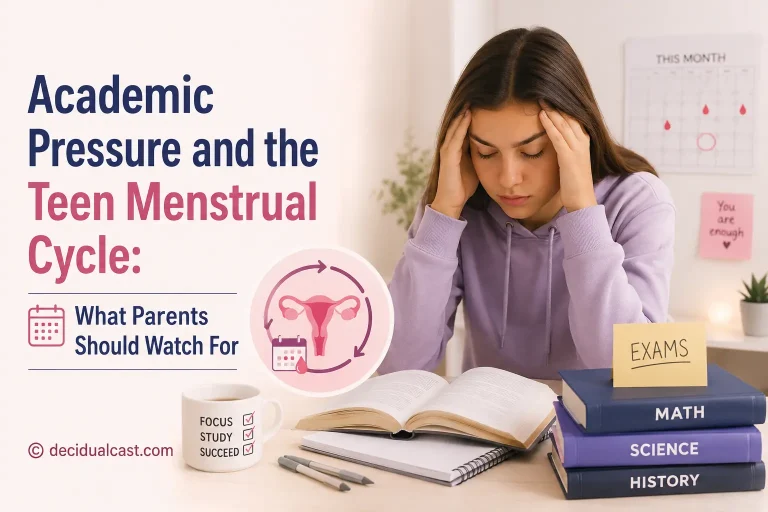 Academic pressure and teen menstrual cycle — what parents should watch for