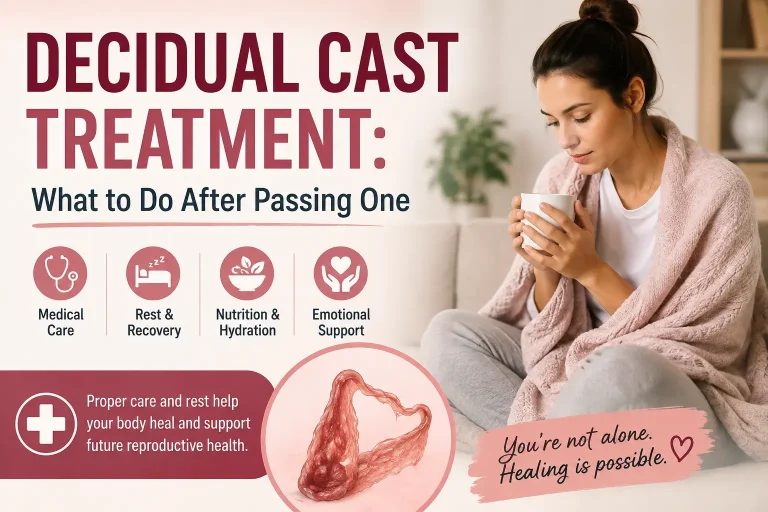 Decidual cast treatment and what to do after passing a decidual cast