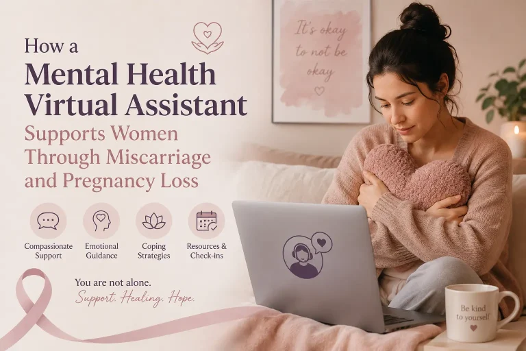 Mental health virtual assistant supporting women through miscarriage and pregnancy loss
