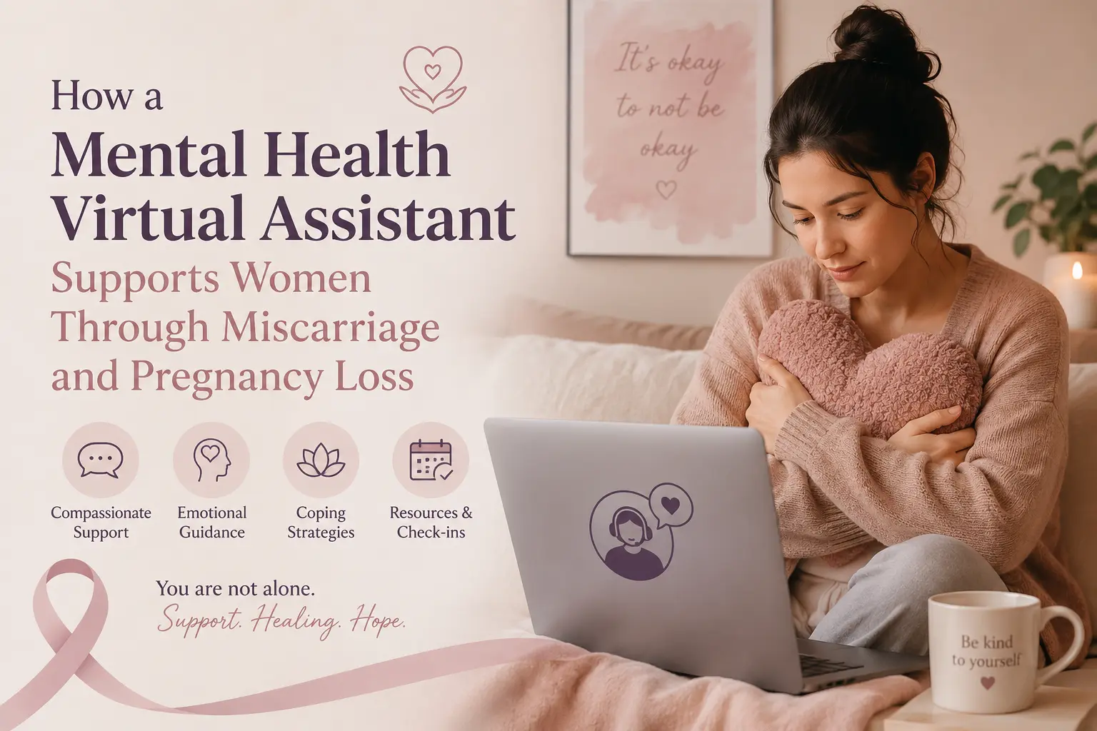 Mental health virtual assistant supporting women through miscarriage and pregnancy loss
